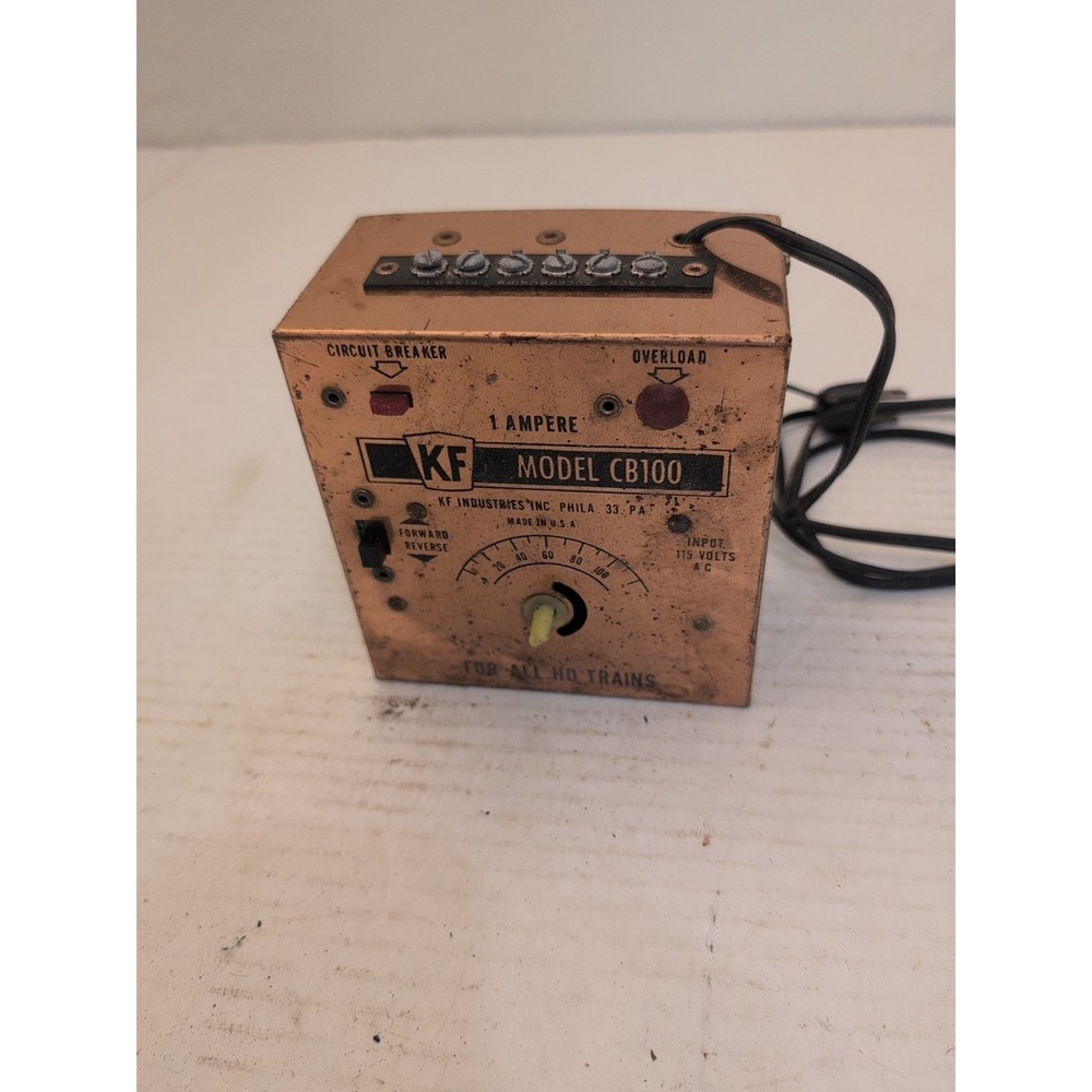 Vintage KF Power Pack Train Transformer HO Trains Model CB100 WORKS